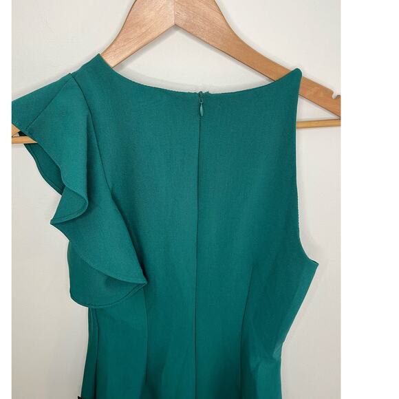 New With Tags Lulus‎ Ruffle Sleeve Dress Size XS Green Fitted - Picture 7 of 9